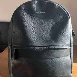 Ted Baker Black Leather Backpack